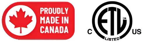ETL Proudly made in Canada